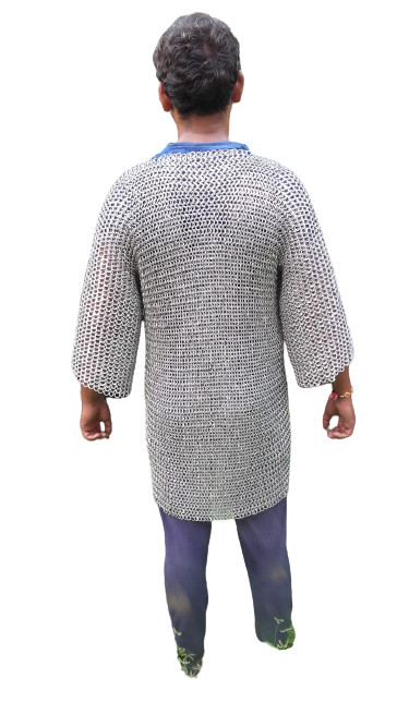 alumnium chainmail haubergeon