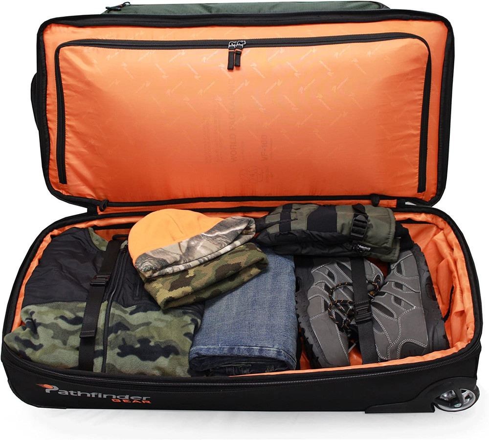 Gear 32 Inch Rolling Drop Bottom Duffel, Olive, One Size