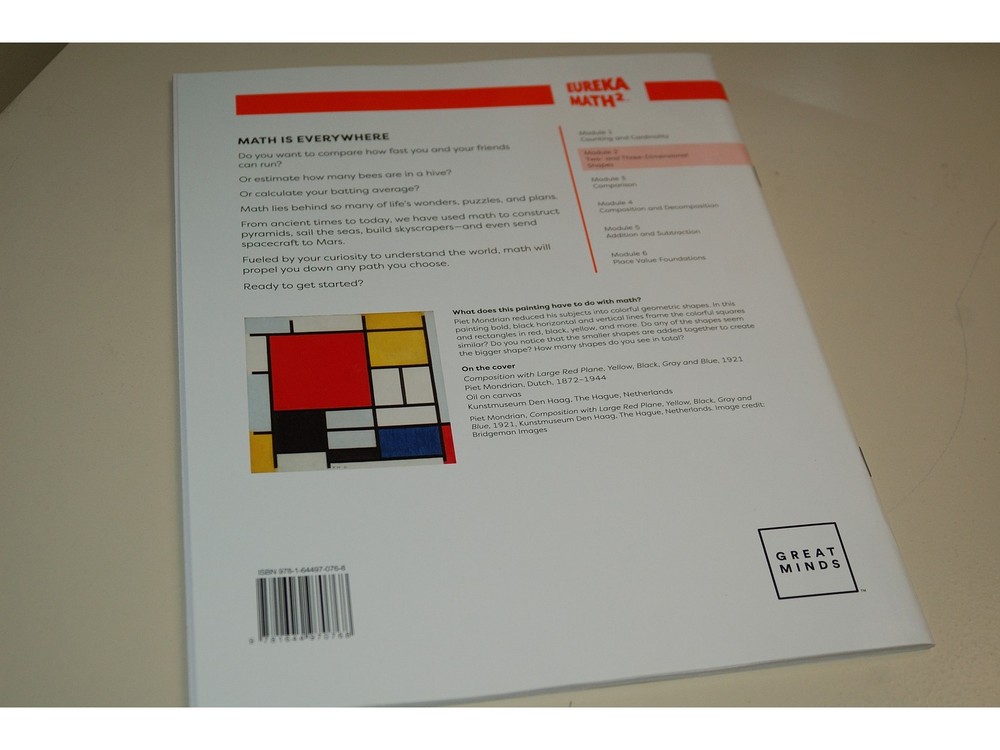 Eureka Math² Squared Kindergarten Module 2 Learn Student Book - Weight: 5.36 oz.