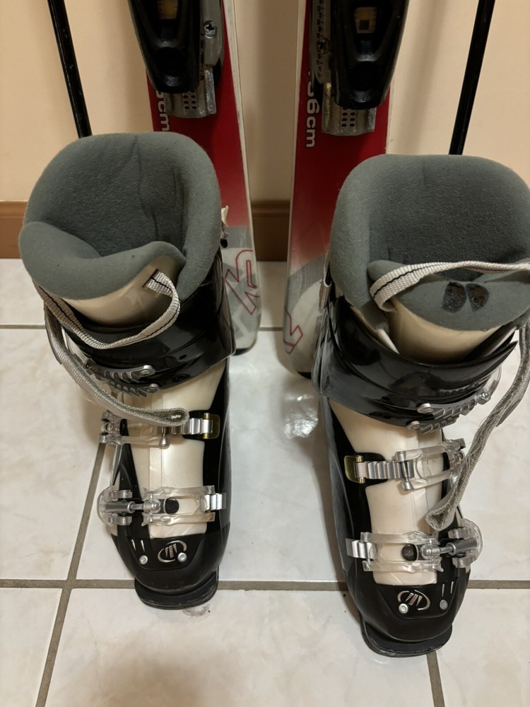 Skiis Boots And Poles 136CM