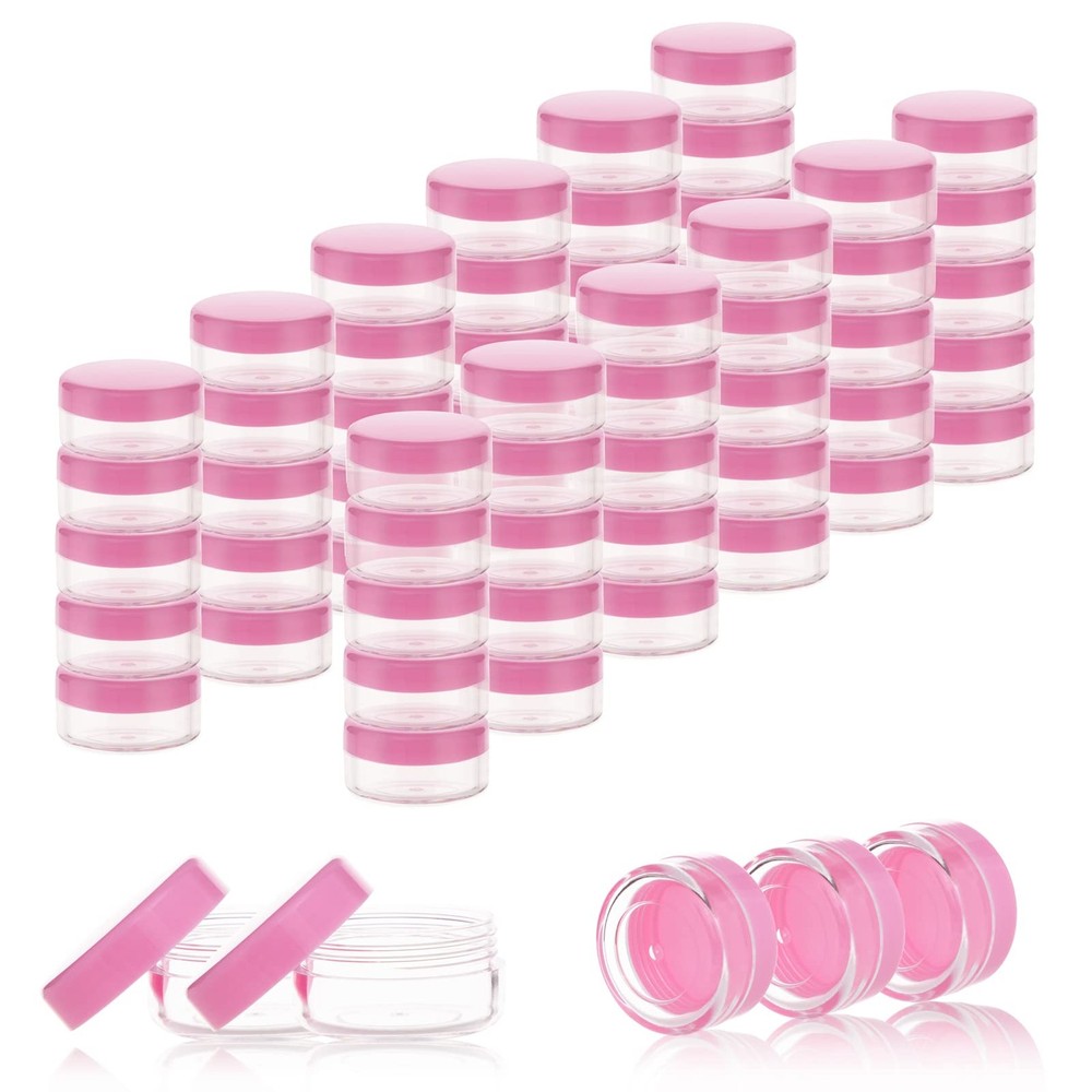 10 Gram Sample Containers 100 Count Cosmetic Containers with Lids Refillable ...