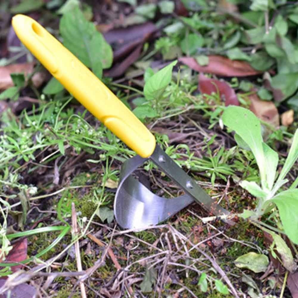 Hand Weeder Tool,Stainless Steel Weed Puller Tool with Metal Leverage Base to...