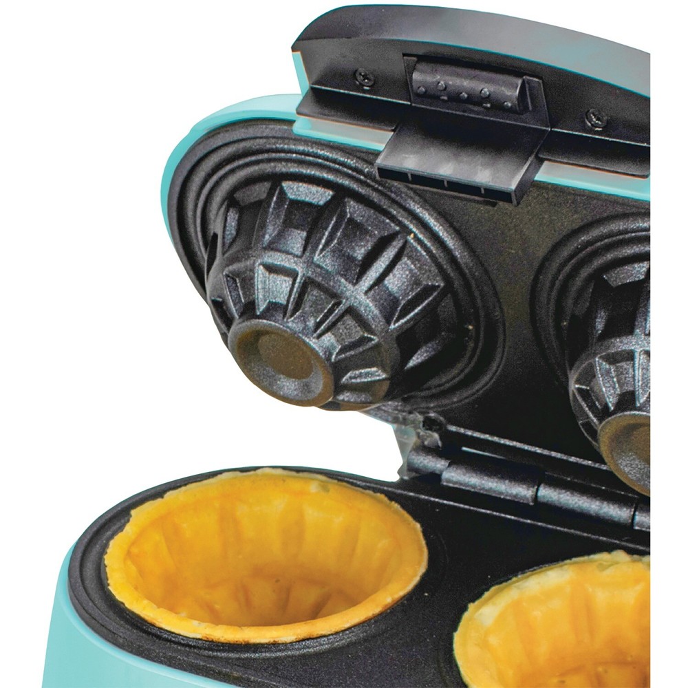 2-Waffle Electric Waffle Bowl Maker, Blue