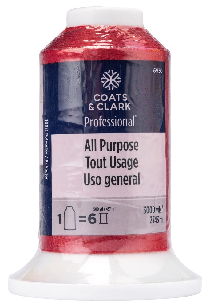 Professinal All Purpose Thread 3000 ydsRed