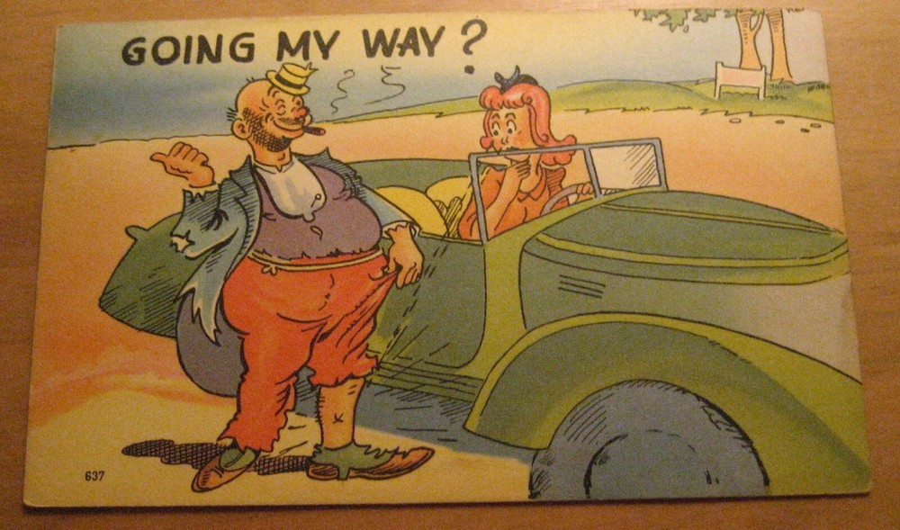 Going My Way Comedy Postcard Unposted
