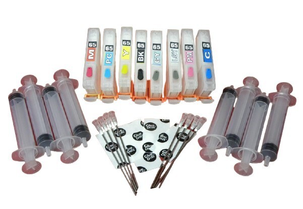 Canon Empty Refillable Pro 200 Cartridges 1 Set