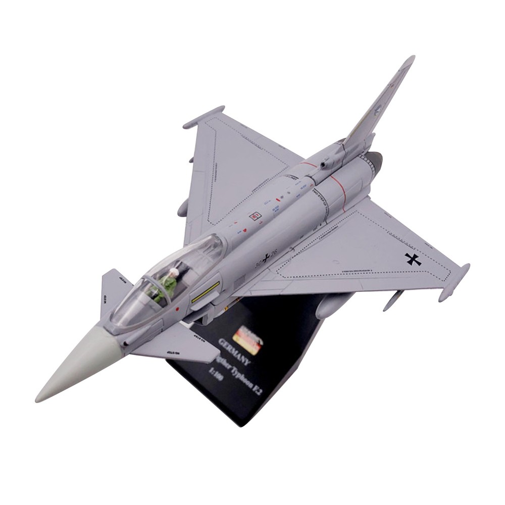 1:100 Germany Luftwaffe Fighter Typhoon European EF2000 Fighter Simulation Gift