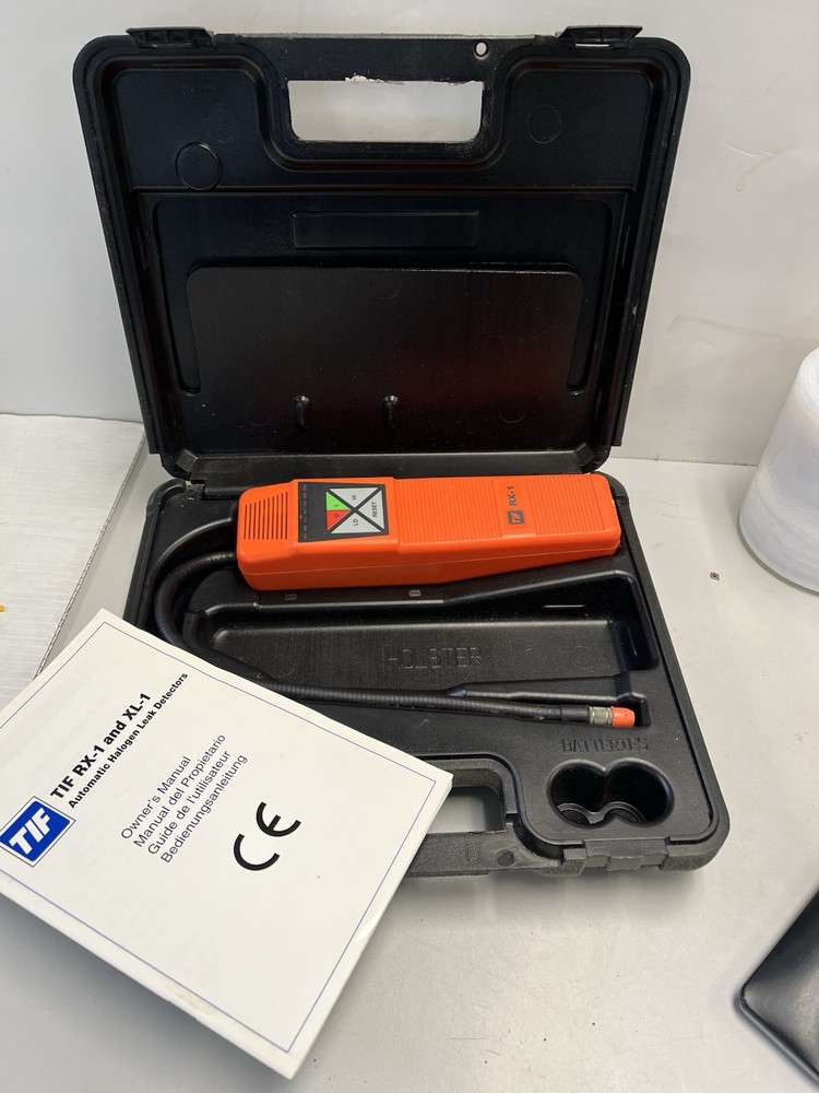 RX-1 Automatic Halogen Leak Detector Case & Manual Freon AC Refrigerant