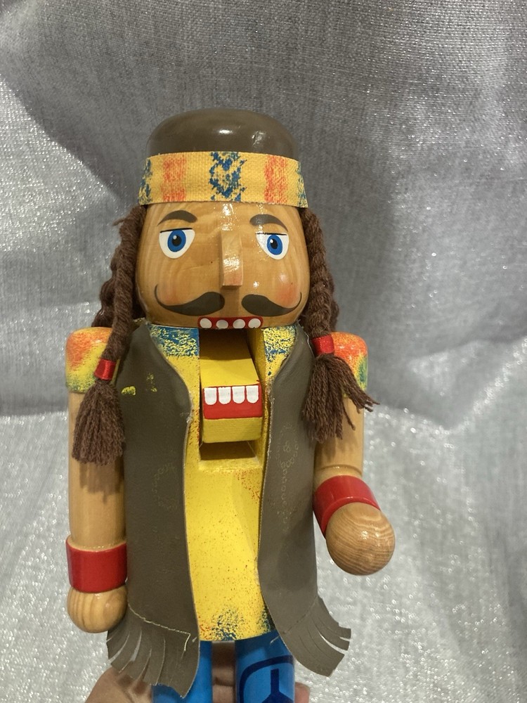 14” Tall Hippie Nutcracker 2009 Limited Edition Great Condition