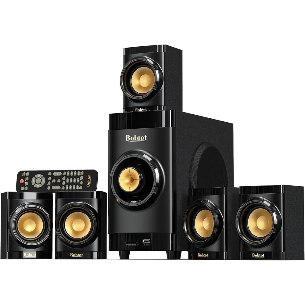 5.1 Home Theater System w/ 4" Subwoofer Bluetooth ARC Optical