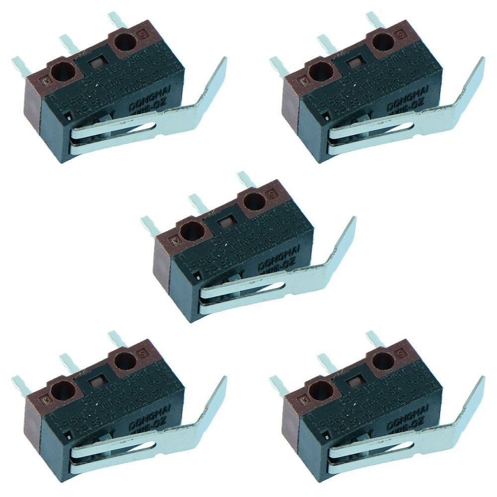5 x Bent Lever Subminiature PCB Microswitch SPDT 3A Micro Switch