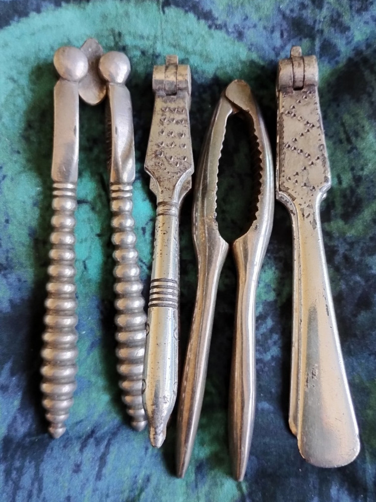 x 4 Antique EPNS Silver Plated Nutcrackers