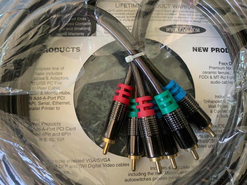 New. Unopened QVS Premium Computer Cable 25 FT. (7.62 Meters)