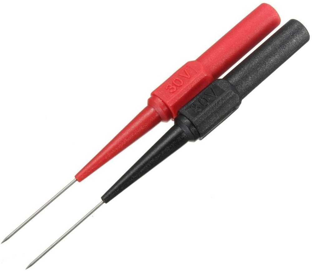 Multimeter Test Lead Extention Back Probes Sharp Needle Micro Pin For Banana