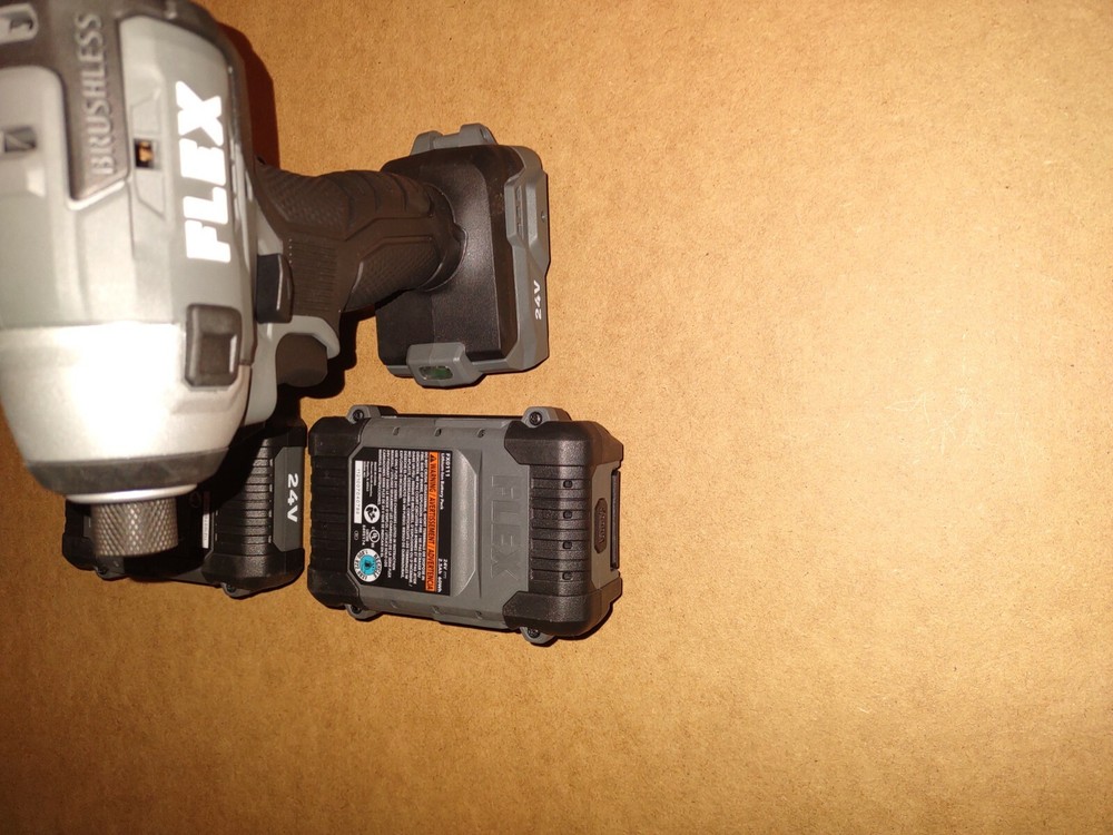 Combo pack FLEX 24v / 24 volt battery & tool holder wall or shelf mount