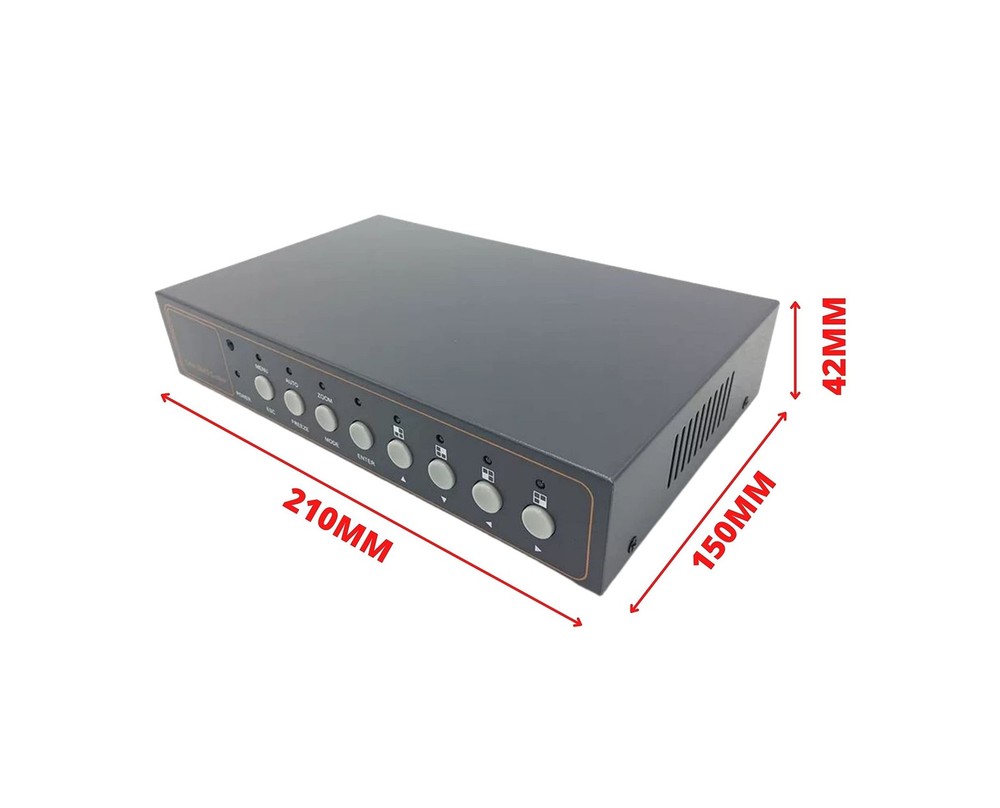 Evertech 8 Channel Analog CCTV Video Multiplexer Color Quad Processor Screen ...