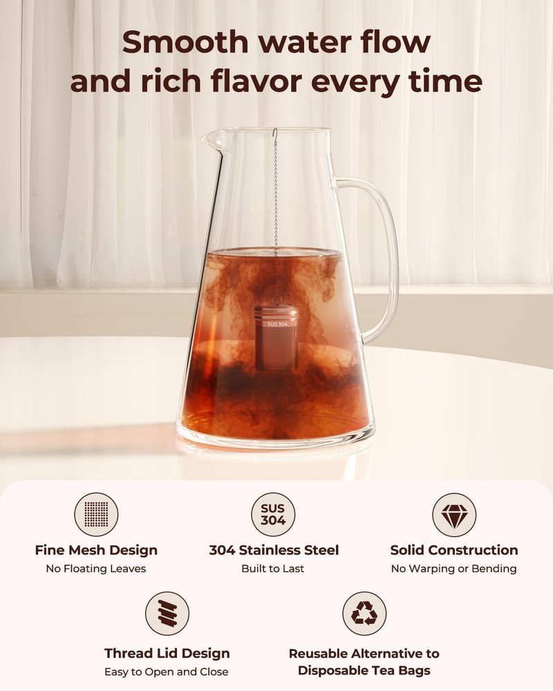 Tea Infuser 2 Pack Large for Loose Tea & Spice Infuser for Cooking