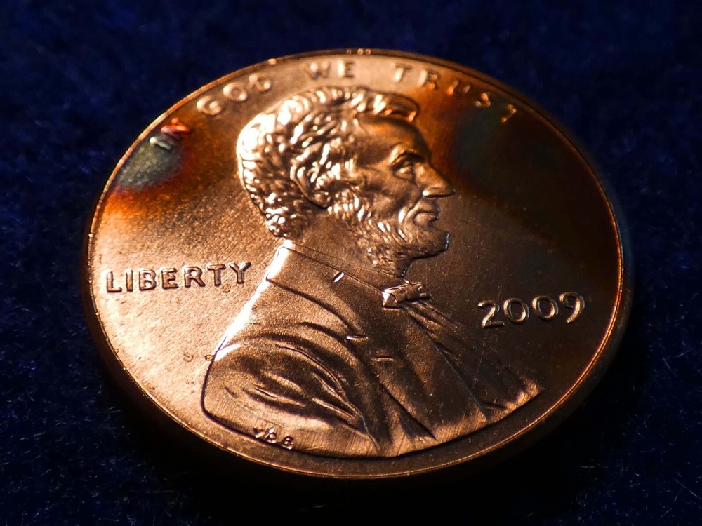 2009-P Lincoln Commemorative Cent Formative Years - BU Rainbow Toner! #2336