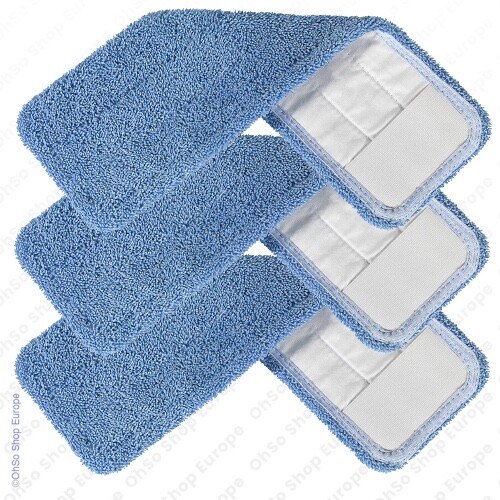 3 Microfibre Mop Pad for Numatic Henry and Hetty SprayMop Head Machine Washable