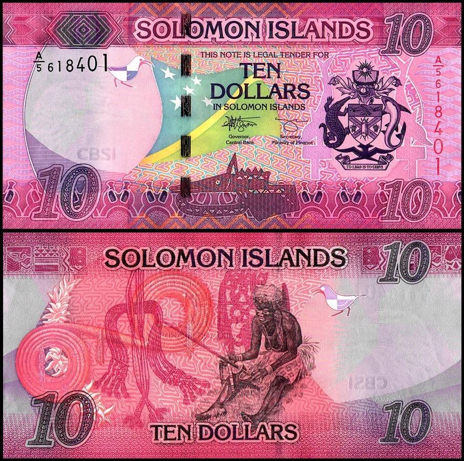Solomon Islands 10 Dollars, 2017 ND, P-33a.2, UNC