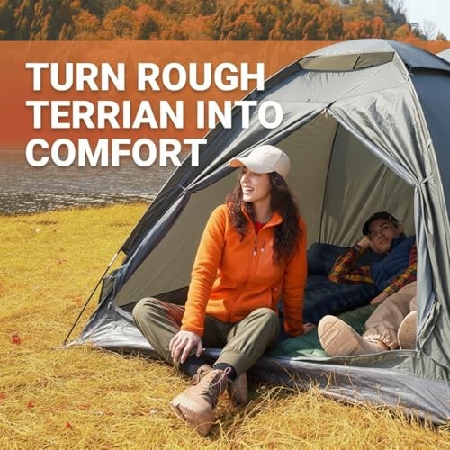 Sleeping Pad for Camping, Ultralight Connectable Inflatable Single Grey