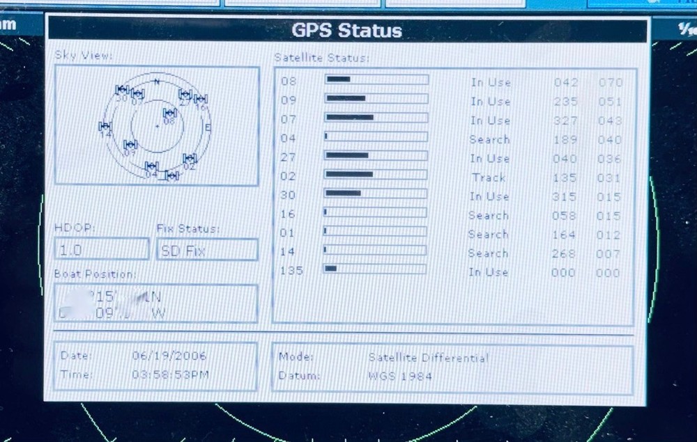Raymarine Raystar 125 RS125 GPS Antenna Sensor