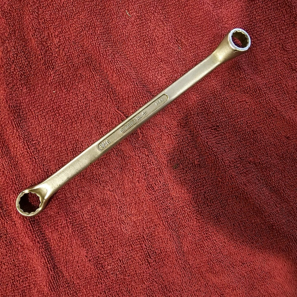 Gedore No.13 Offset Box End Wrench 1/2" x 9/16"