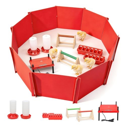 Chick Brooder Box,Chick Starter Kit with Chicken Brooder brooder plate L