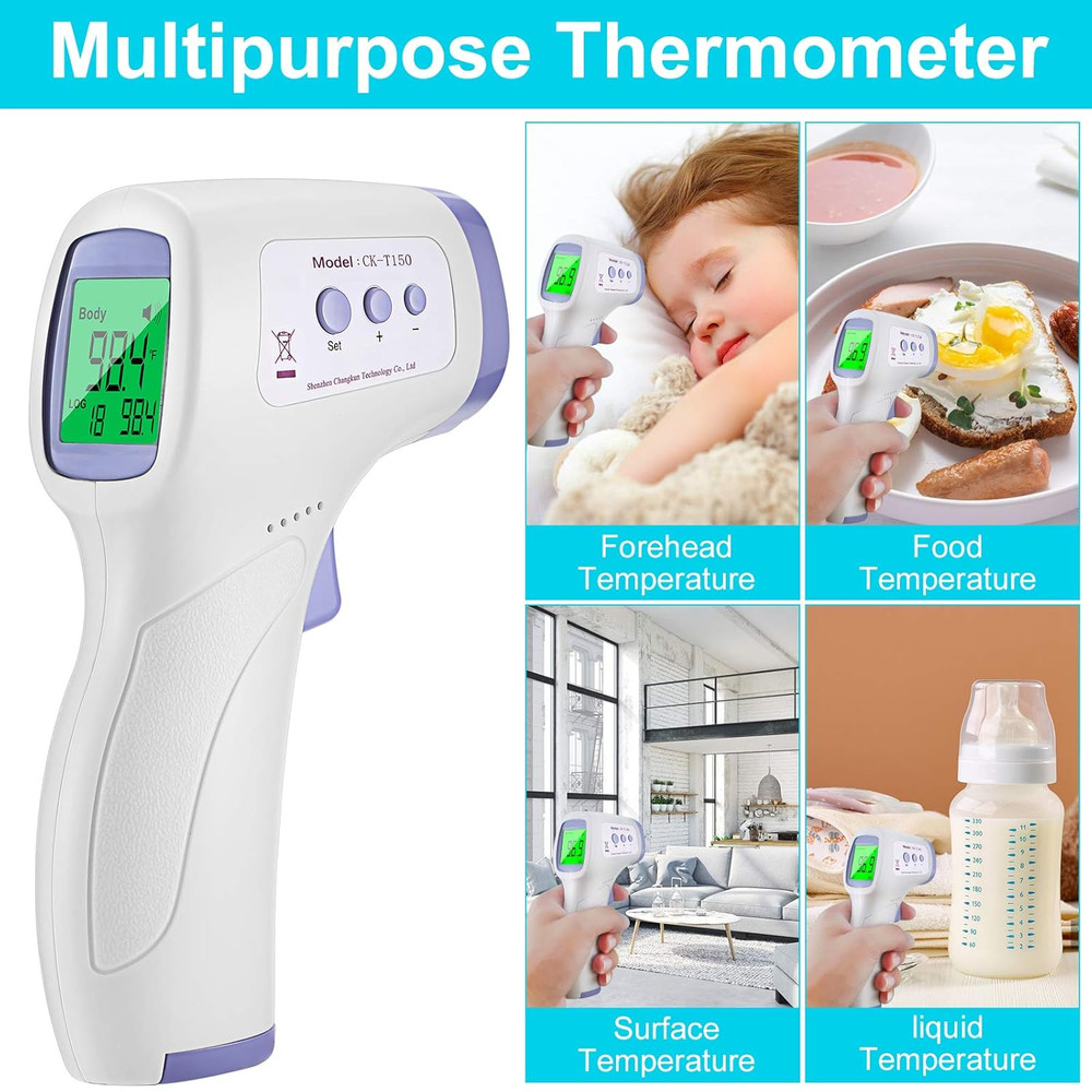 Handheld Non-Contact Digital Forehead Thermometer LCD Display