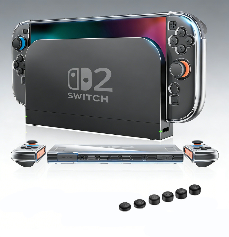 Clear Cover Case for Nintendo Switch 2 PC Protective Case for Nintendo Switch 2