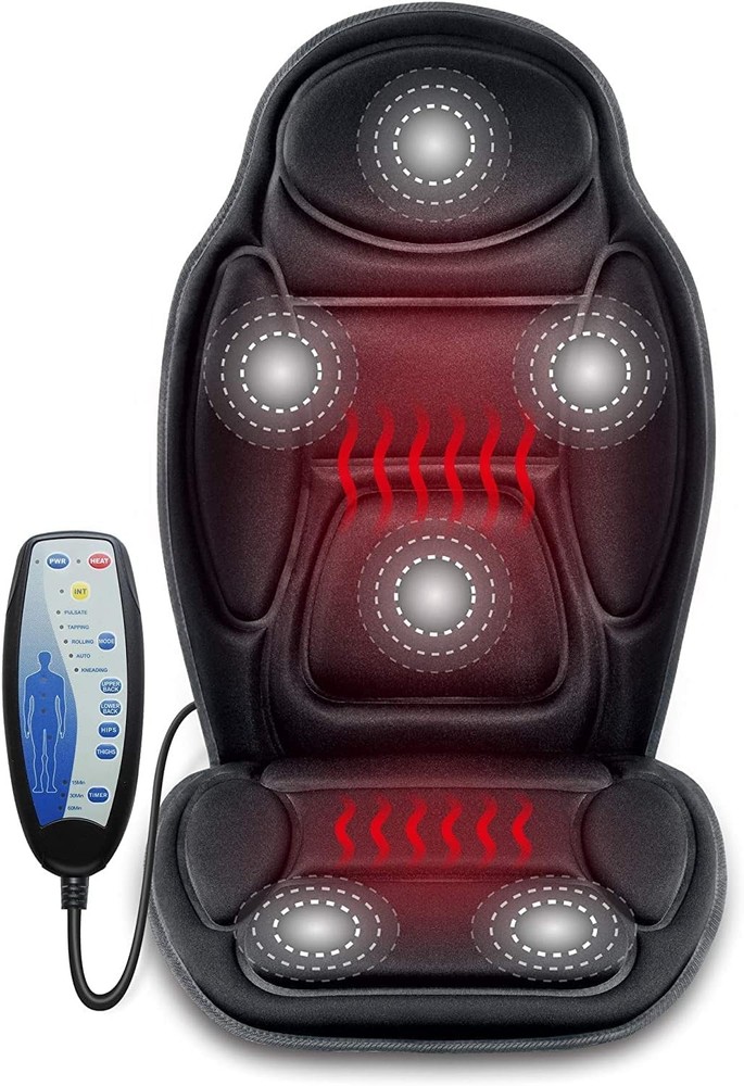 Massa Seat Cush - Ba Massar with Heat, 6 Vibrat