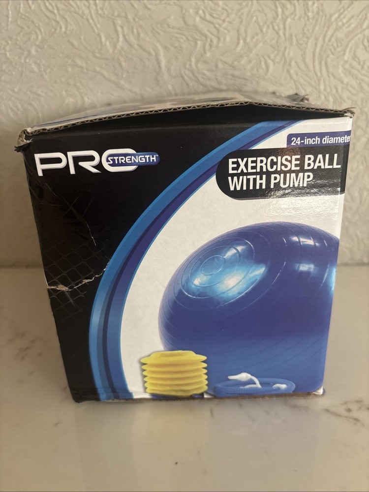 Pro Strength Exercise Ball With Pump 24 Inch Diameter Brand New