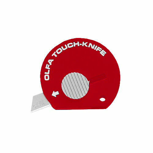 TK-4R Olfa Multi-Purpose Touch Knife, Retractable Blade, Red, Pack of 4
