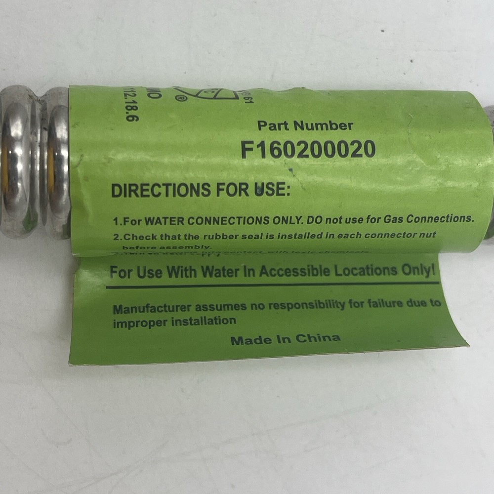 IAPMO Corrugated Stainless Steel Flexible Connector 14.5" X 3/4" FIP X 3/4" FIP
