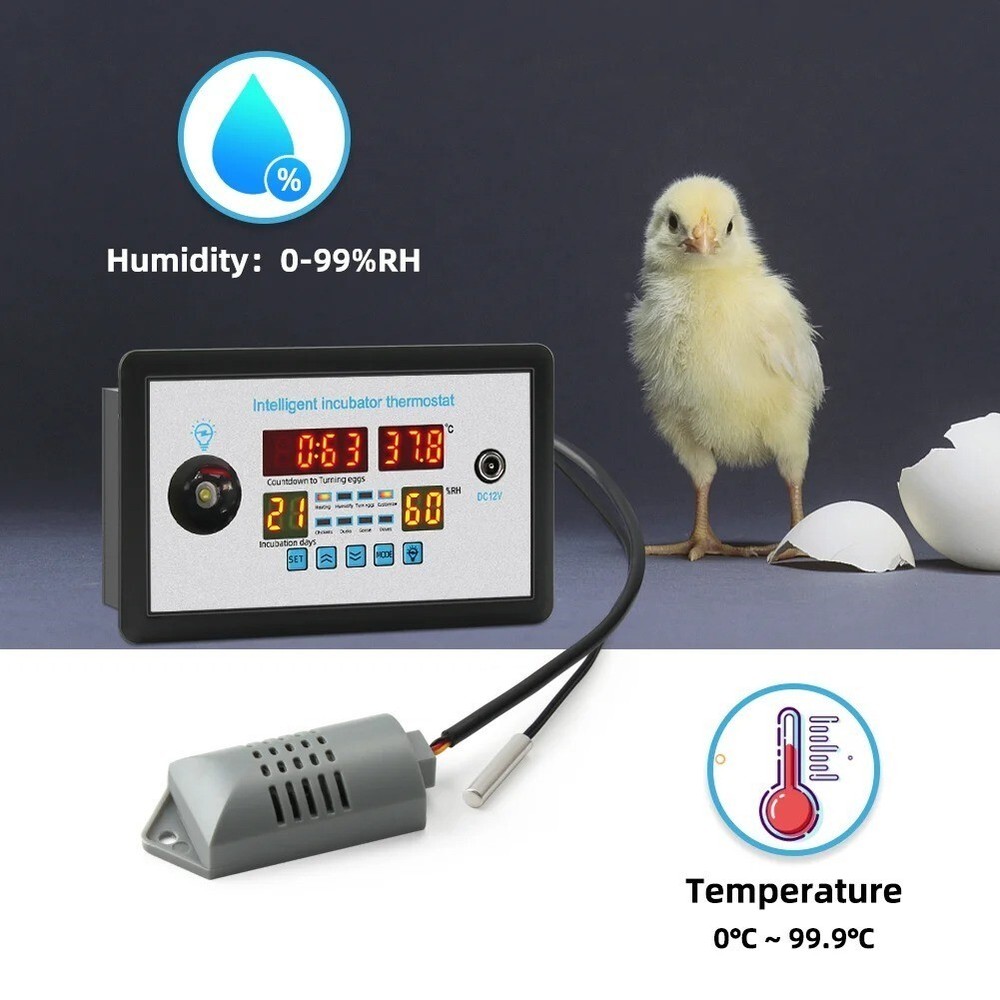 Digital Temperature Humidity Egg Incubator Controller Automatic Thermostat Egg