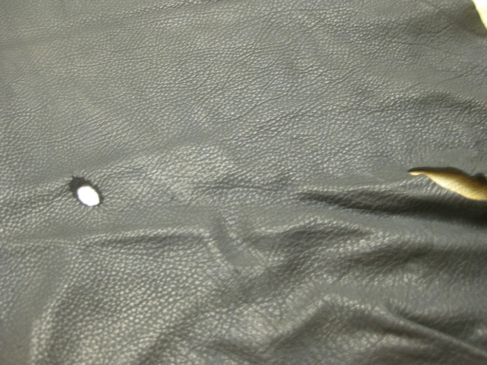 Black Top Grain Deer Leather #0009738 ROW 73