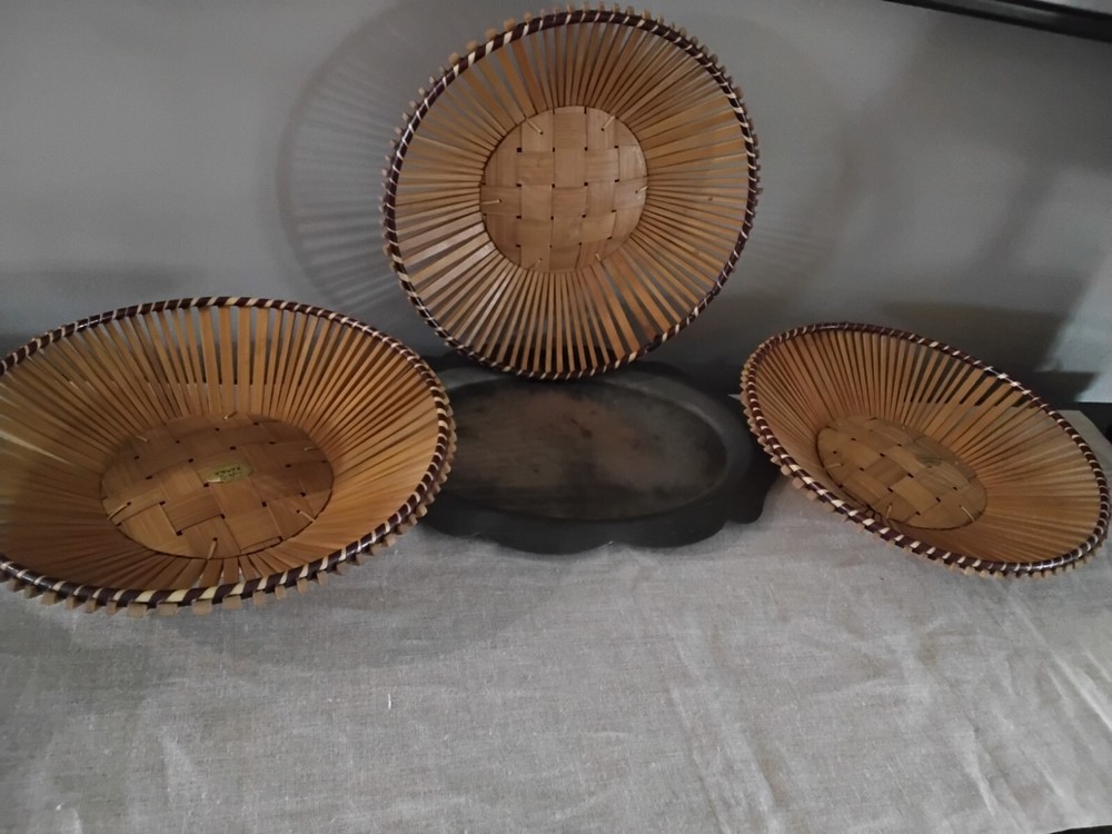 Wooden Bambo Decorative Fruit Basket