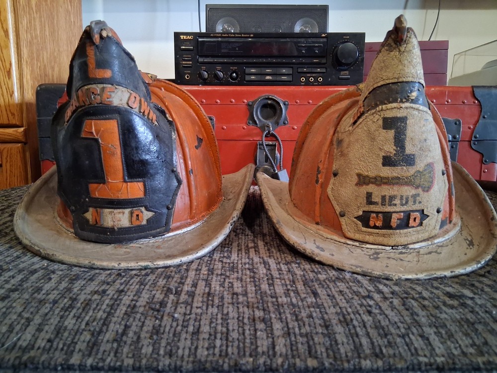 2 HIGH EAGLE FIRE HELMETS