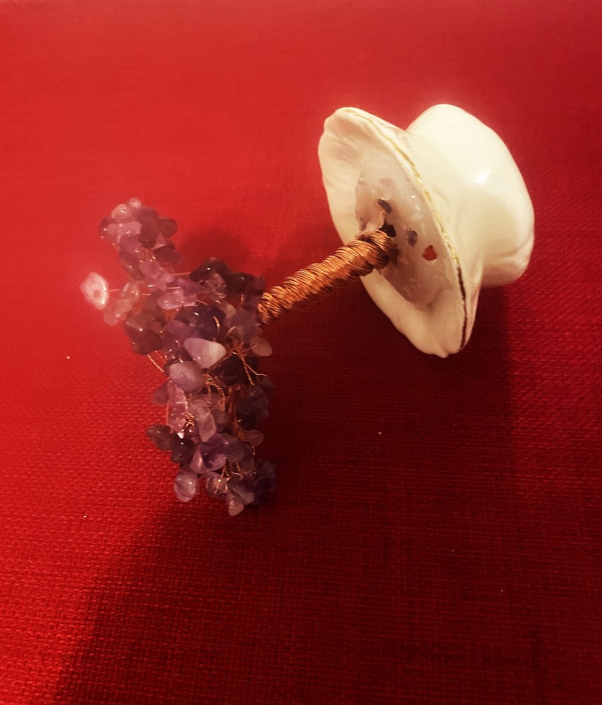 Chakra Amethyst Gemstone Miniature Gem Tree