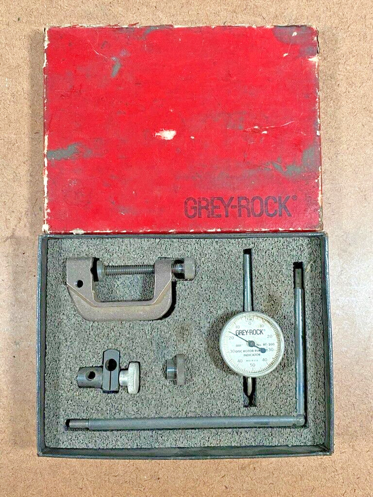 Grey-Rock GR-120 Disc Rotor Runout Indicator Set In Original Box
