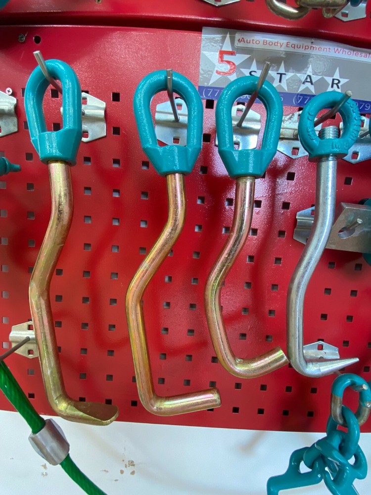 HEAVY DUTY AUTO BODY FRAME MACHINE 25 PIECE PULLING TOOLS AND CLAMPS set 72