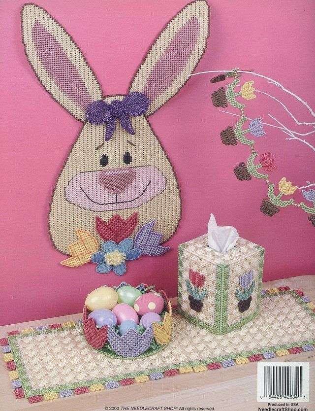 NEW PLASTIC CANVAS EASTER TULIPS 8 CHARMING PROJECTS