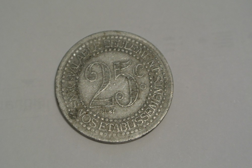 VICHY COMPAGNIE FERMIERE 25 CENTIMES ALU 1