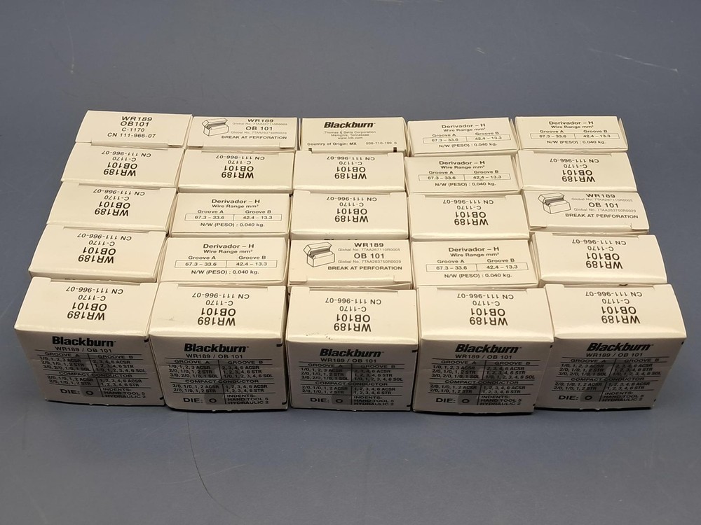 (25) ABB Blackburn Wide Range Compression Connectors WR189