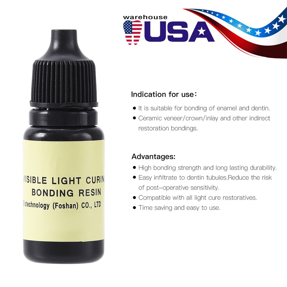 Dental Etch light-curing adhesive Dentin Enamel Resin Bonding Adhesive 5ml/pack