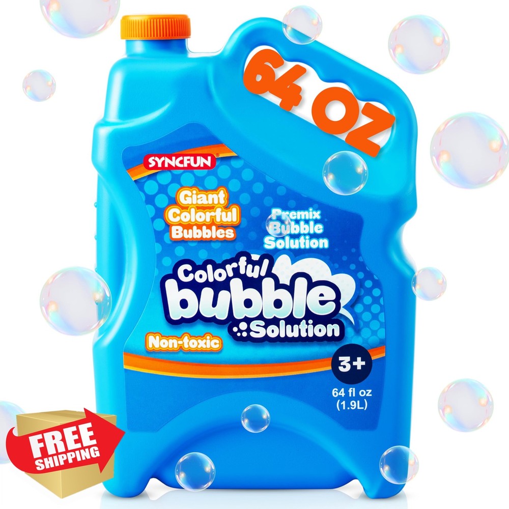 SYNCFUN 64oz Premixed Bubble Solution Refill