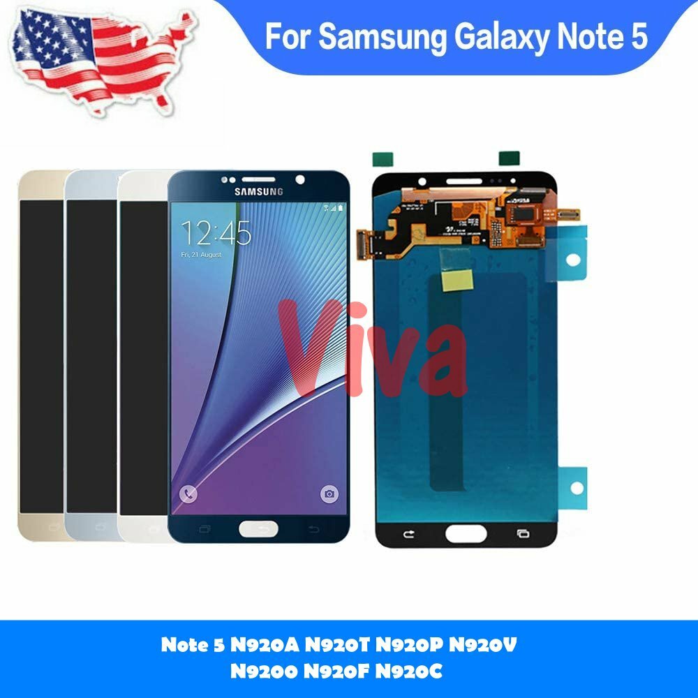 OEM OLED Samsung Galaxy Note 5 N920 LCD Screen Digitizer Blue color