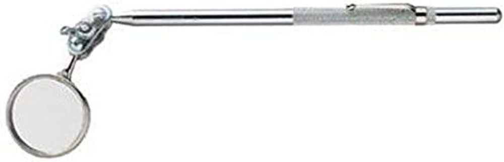 General Tools 555 8" Glass Inspection Mirror Fixed Length Round 1-1/4" Diameter