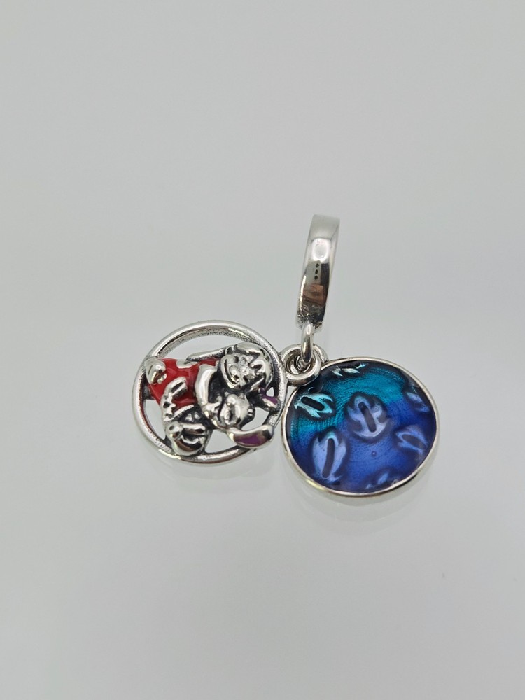 Authentic Pandora Silver lilo stitch Charm