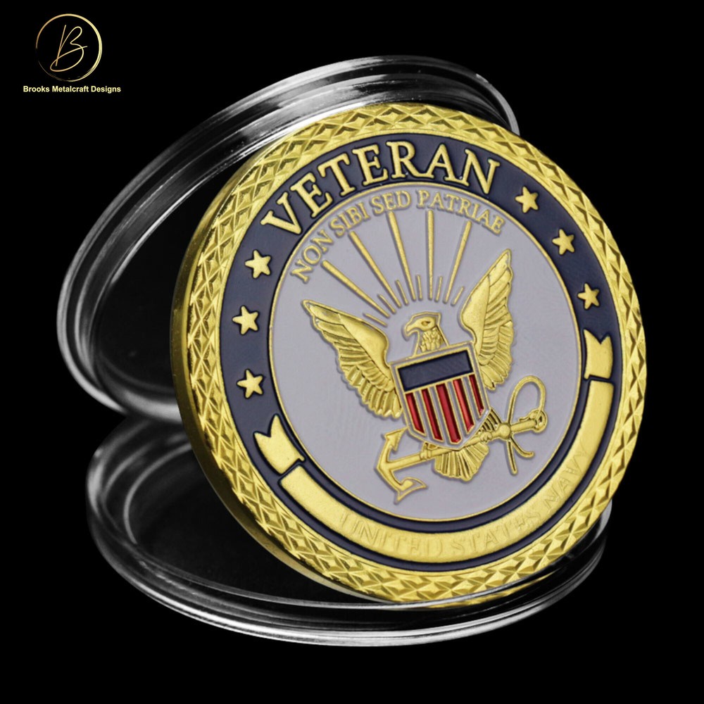 Navy Veteran Challenge Coin
